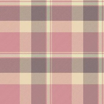 Square textile plaid texture, large fabric check pattern. Simple vector tar.. Stock Illustration