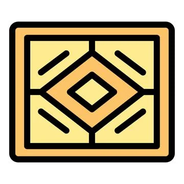 Square tile showing repeating geometric pattern for interior design Stock Illustration