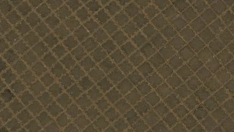 Square Tiled Brick Paving Pattern Dark Outdoor Flooring Stock Photos