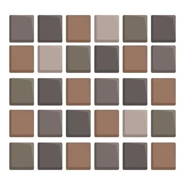 Square tiles forming a geometric pattern with brown shades Stock Illustration