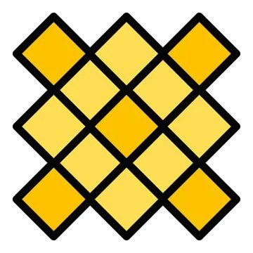 Square tiles icon vector flat Stock Illustration