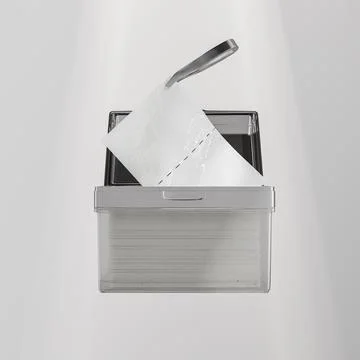 Square toner pad container with tweezer mockup Stock Illustration