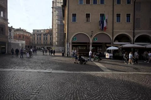 Square in a town Stock Photos