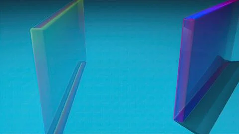 Square translucent glass blocks Stock Illustration