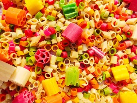 Square , triangle, wheel and pipe shape Fryums Papad or fingers is a crunchy Stock Photos