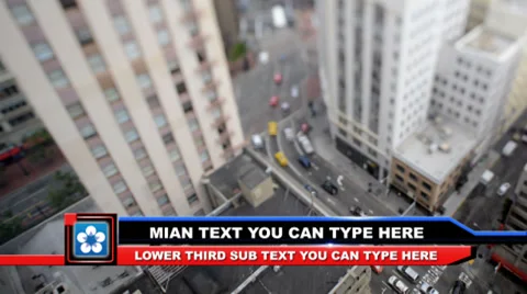 Square Type Lower Third Стоковые After Effects