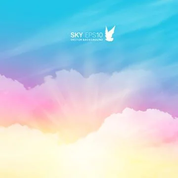 Square vector background with realistic pink-blue Stock Illustration