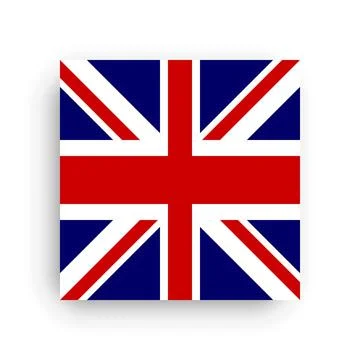 Square vector flag of United Kingdom Stock Illustration