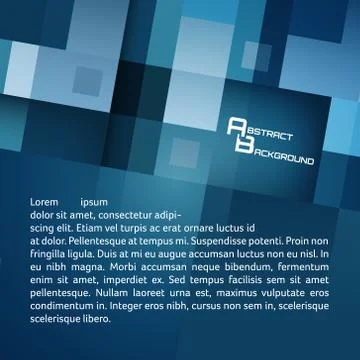 Square vector geometric background. Stock Illustration