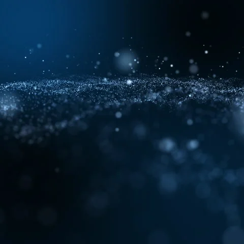 Square video, Abstract dark blue digital particle wave and light background. Stock Footage 202570088