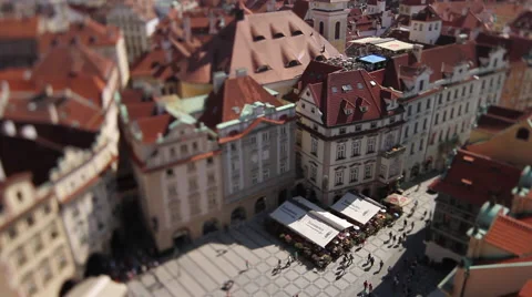 Square View in Budapest and Old Buildings Stock Footage 60961561