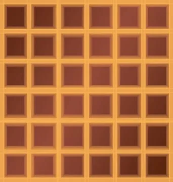 Square waffle cell background Stock Illustration