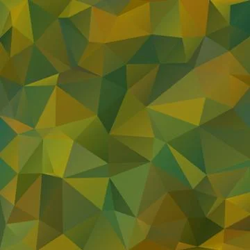 Square warm sand, green background of abstract triangles Stock Illustration