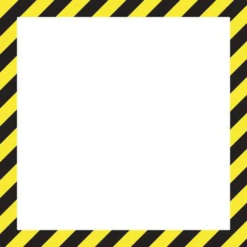 Square Warning Caution Border Stock Illustration