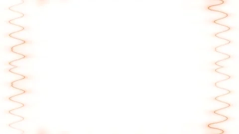 Square wavy vertical frame with moving neon light effect, orange frame. Lon.. Stock Footage 270316050