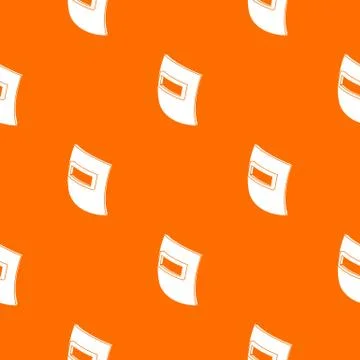 Square welding mask pattern vector orange イラスト素材