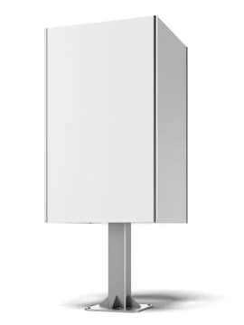 Square white banner 库存插图