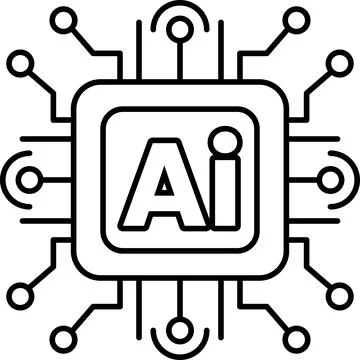 Square with a white circle in the middle Stock Illustration