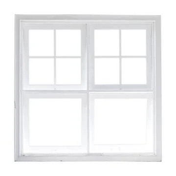 Square windows isolated on white background Stock Photos