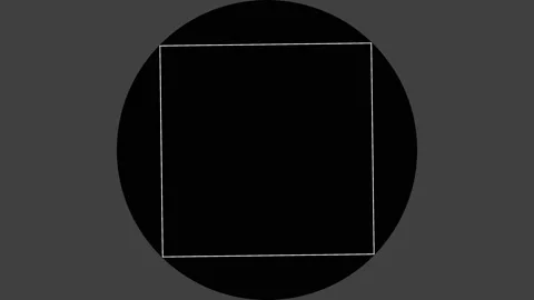 Square Within a Circle Mask Stock-Footage 143908332