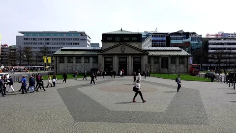 Square Wittenbergplatz U-Bahn subway station near KDW Kaufhaus des Westens Stock Footage 74712745