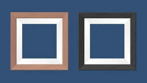 Square wood frames 스톡 일러스트