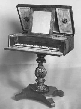 Square "Work Box" Piano first quarter 19th century S. Hart &amp; Son When shut,.. Photos