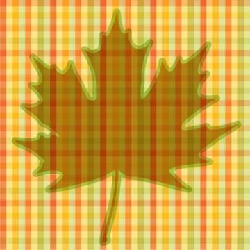 Squared autumnal card Stock Illustration