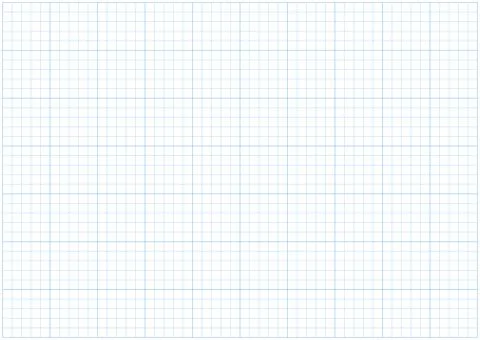 Squared blue wide grid paper sheet. Notebook blank. Education backdrop Stock Illustration