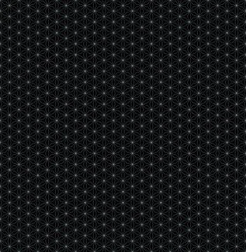 Squared flower of life geometry pattern. Stock Illustration