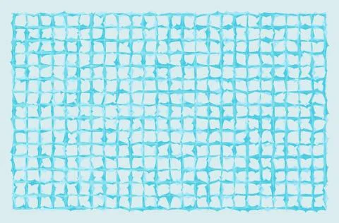 Squared grid with spiked lines Illustrazione stock