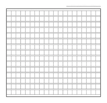 Squared manuscript icon paper vector file, creative closeup isolated on white Stock Illustration