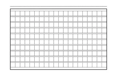 Squared manuscript icon paper vector file, creative closeup isolated on white Stock Illustration