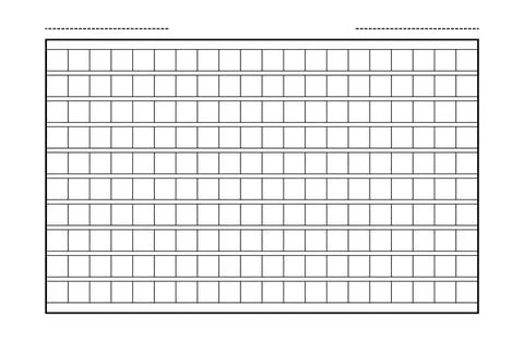 Squared manuscript icon paper vector file, creative closeup isolated on white Stock Illustration