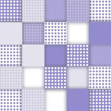 Squared mosaic-textured in blue Illustrazione stock