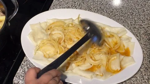 Squared noodles 1 Stock Footage 93462959