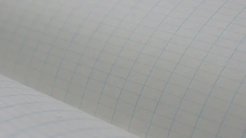 Squared paper notebook writing pages close-up Video stock 75769508