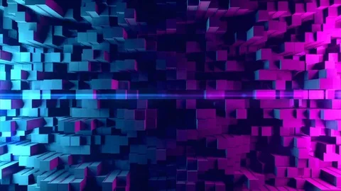 Squared - Professional VJ Background Loop Video stock 80689179
