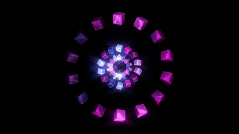 Squared Pulse Looping Animation Stock Footage 73281160