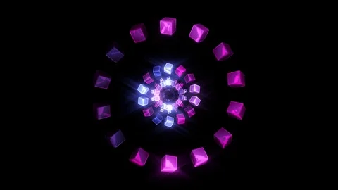 Squared Pulse Looping Animation Stock Footage 73281688