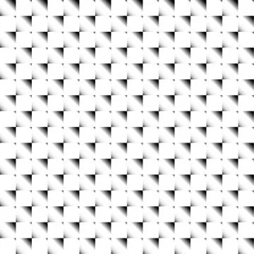 Squares abstract geometric pattern. Grayscale, seamlessly repeatable checkere Illustrazione stock