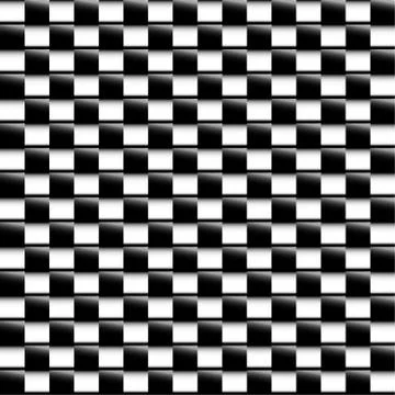 Squares abstract geometric pattern. Grayscale, seamlessly repeatable checkere Illustrazione stock