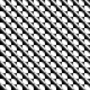 Squares abstract geometric pattern. Grayscale, seamlessly repeatable checkere Illustrazione stock