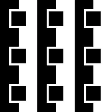 Squares abstract pattern. Monochrome, seamlessly repeatable checkered pattern Stockillustratie