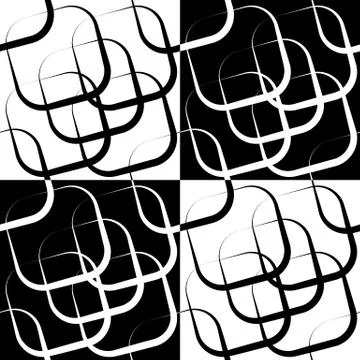 Squares abstract repeatable geometric pattern. monochrome background Stock Illustration