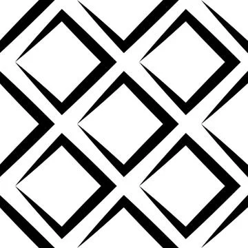 Squares abstract repeatable geometric pattern. monochrome background Illustrazione stock