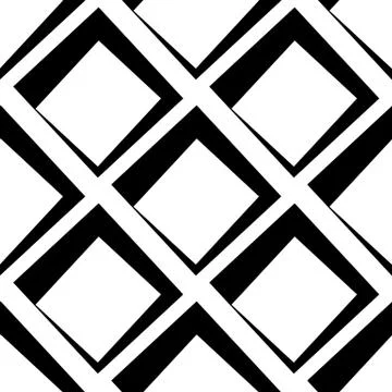 Squares abstract repeatable geometric pattern. monochrome background Illustrazione stock