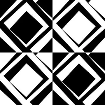 Squares abstract repeatable geometric pattern. monochrome background Stock Illustration