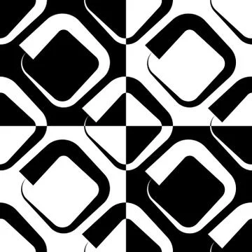 Squares abstract repeatable geometric pattern. monochrome background Stock Illustration