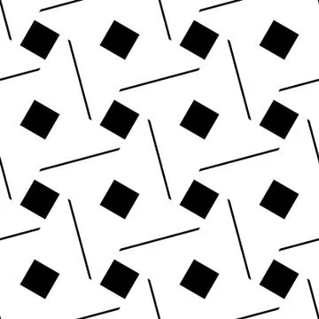 Squares and black lines Stock Illustration
